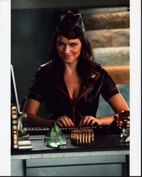 Ivana Miličević Sitting at Desk for Red Alert Photo Print