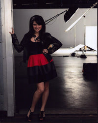 Katie Stevens in Doorway with Hand on Hip Photo Print