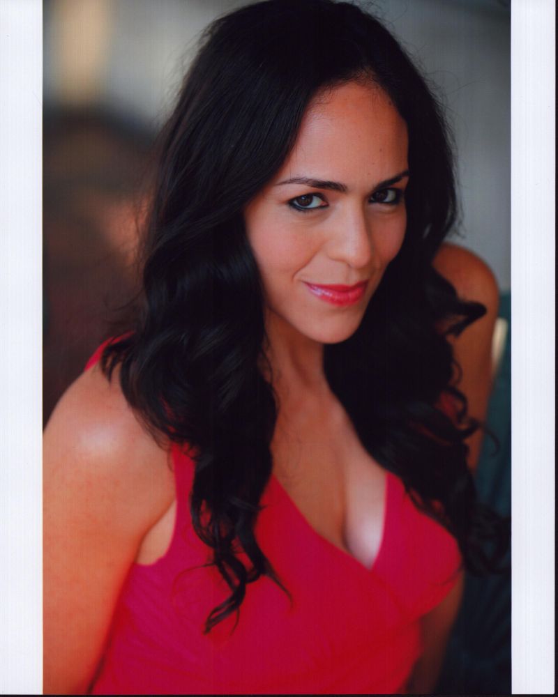 Roxana Ortega headshot photo print in pink tank top