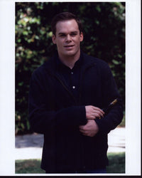 Michael C. Hall holding a bottle of wine from Six Feet Under photo print.