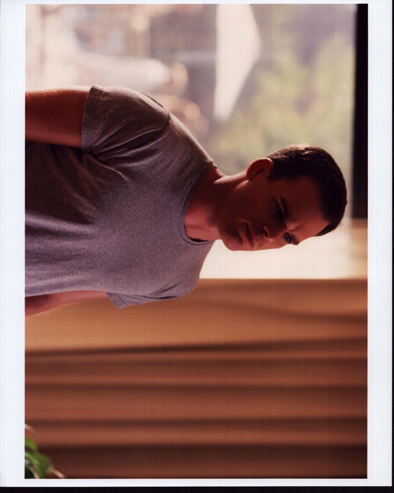Photo print of Michael C. Hall wearing a gray shirt in Six Feet Under