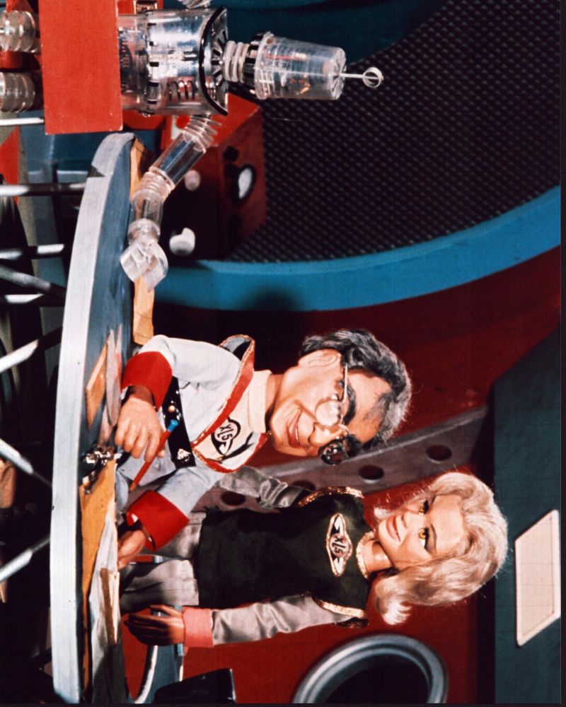 Thunderbirds Scene Photo Print depicting iconic characters in action.