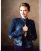 Anna Torv in Denim Jacket Photo Print showcasing style and charisma.