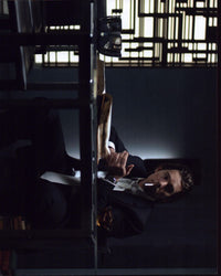 Ethan Hawke Smoking Cigarette at Table from Daybreakers Photo Print