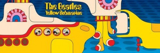 The Beatles Yellow Submarine Poster Print - 36x12