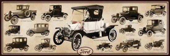 Ford Model T Poster Print - Vintage Automotive Art