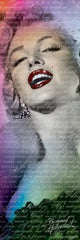 Marilyn Monroe Text Poster Print - 12x36 Rolled Art