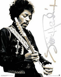 Jimi Hendrix - White Poster Print (16x20) | Posterazzi