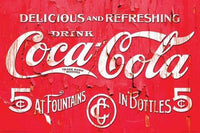 Coca-Cola Retro Logo Poster Print - 24x36