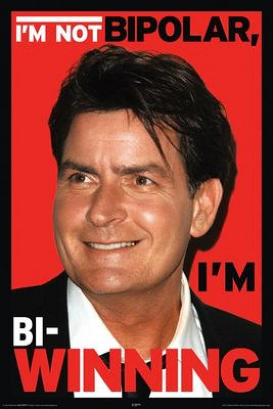 Charlie Sheen Bi Winning Poster Print - 22x34 Rolled Poster
