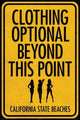 Clothing Optional - Yellow Poster Print (24x36) featuring vibrant yellow color