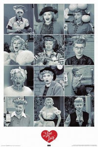 I Love Lucy - Faces Rolled Poster Print - 22x34