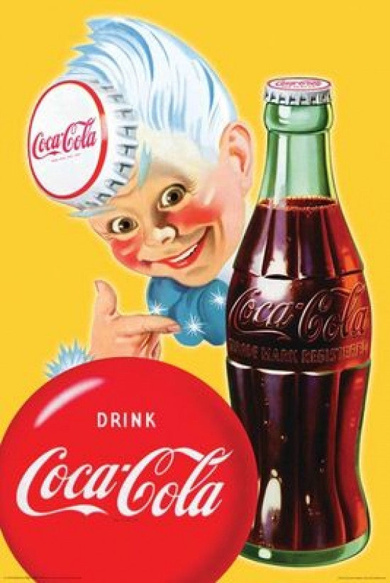 Coca-Cola Kid Poster Print - Vintage Soft Drink Artwork (24x36)