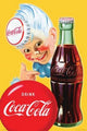 Coca-Cola Kid Poster Print - Vintage Soft Drink Artwork (24x36)
