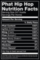 Hip Hop Nutrition Label Poster Print - 24x36