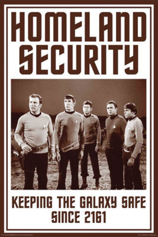Star Trek Homeland Security Poster Print - 22x34