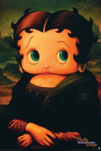 Betty Boop Mona Lisa Poster Print - 22x34 Rolled Poster