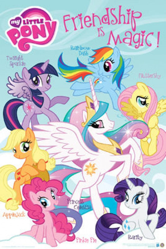 My Little Pony Friendship Poster Print - 24x36
