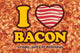 I Heart Bacon Poster Print - Fun Food Décor for Home & Office