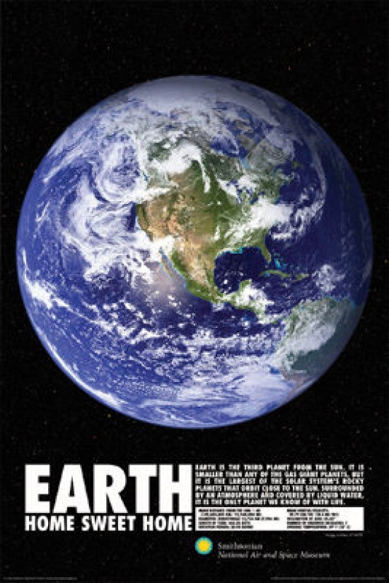 Smithsonian - Planet Earth Rolled Poster Print 22x34