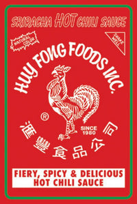 Sriracha Label Poster Print - 22x34 Rolled Poster