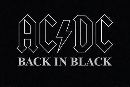 AC/DC Back In Black Poster Print - 22x34 Rolled Poster