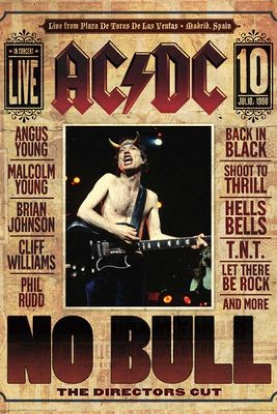 AC/DC No Bull Poster Print - Perfect for Home & Office