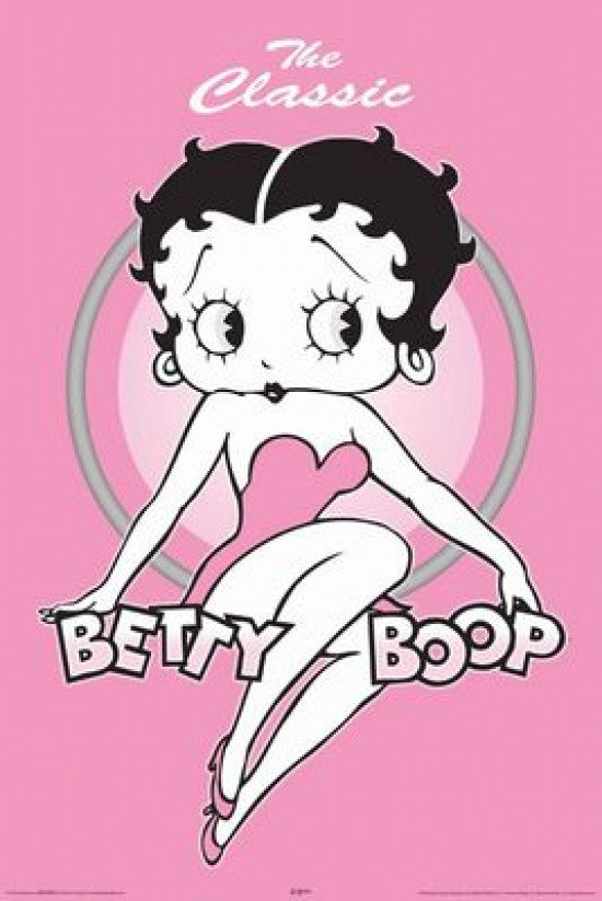 Betty Boop Pink Classic Poster Print - 24x36 Rolled Art