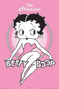 Betty Boop Pink Classic Poster Print - 24x36 Rolled Art