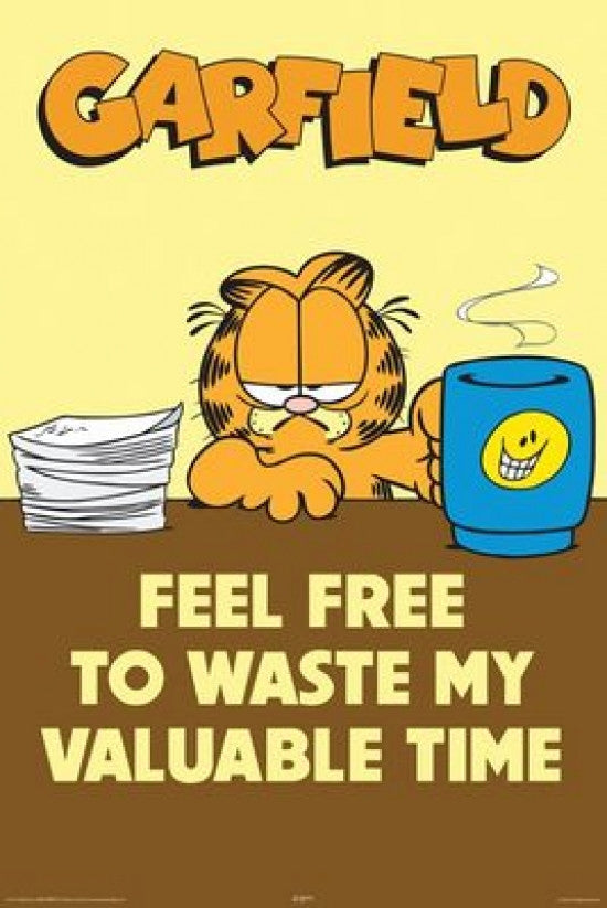 Garfield Office Poster Print - Rolled Art for Home or Office