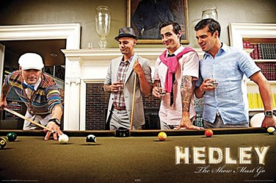 Hedley - The Show Must Go Pool Table Poster Print - 22x34