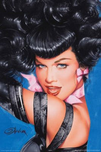 Olivia - Bettie Page Eyes Rolled Poster Print (24x36)