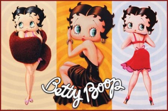 Betty Boop Trio Poster Print | Iconic Vintage Artwork
