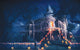 Halloween Poster Print by Anthony Christou showcasing vibrant colors and spooky imagery.