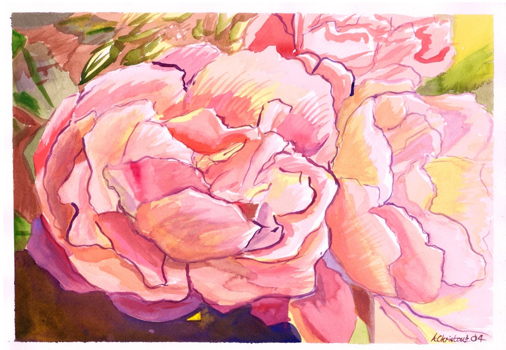 Bright Pink Poster Print by Anthony Christou showcasing vibrant colors.