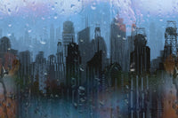 City Poster Print by Anthony Christou showcasing urban life.
