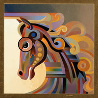 Caballo poster print by Bob Coonts showcasing a stunning horse artwork.