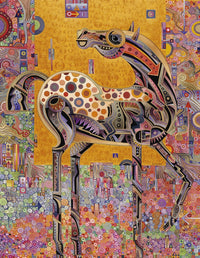 Secessionist Horse Poster Print by Bob Coonts, featuring a dynamic horse design.