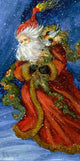 Old World Santa Poster Print by Harriet Nordby, festive Christmas decor