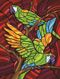 Parrot D Poster Print by Jeff Maraska showcasing a colorful parrot