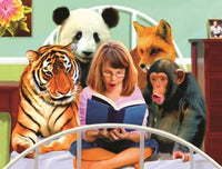 Readers Poster Print by Jeff Maraska showcasing a vibrant literary theme.