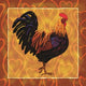 Rooster 1 Poster Print by Jeff Maraska, 12 x 12 inches artwork
