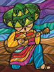 Sombrero 2 Poster Print by Jeff Maraska - Colorful and vibrant wall art.