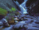Waterfall Poster Print by Jeff Maraska, featuring a serene water flow scene.