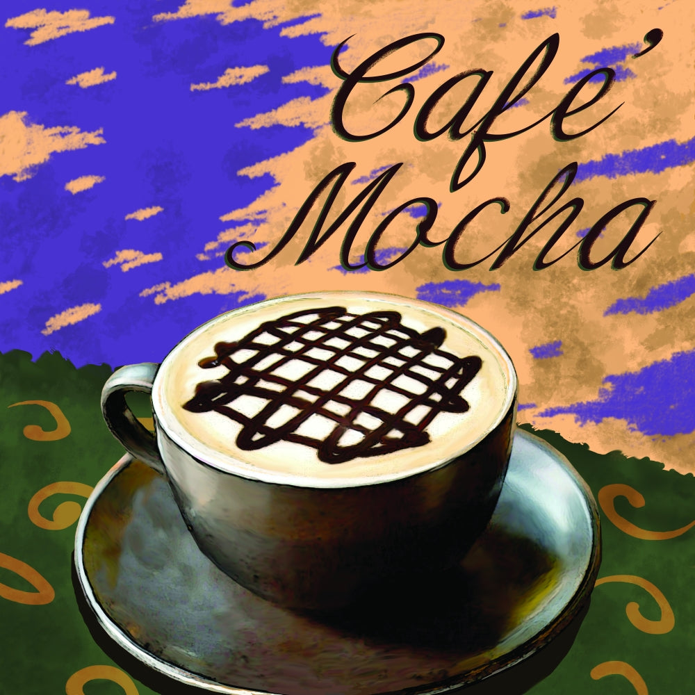 Cafe Mocha Art Print by Jeff Maraska, square design.