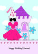 Birthday Princess Poster Print by Melissa Corsari, whimsical artwork for children's decor.
