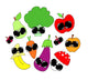 Cute Fruit Poster Print featuring colorful fruits by Melissa Corsari.