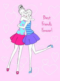 Friendship Poster Print by Melissa Corsari - Heartwarming artwork celebrating friendship.