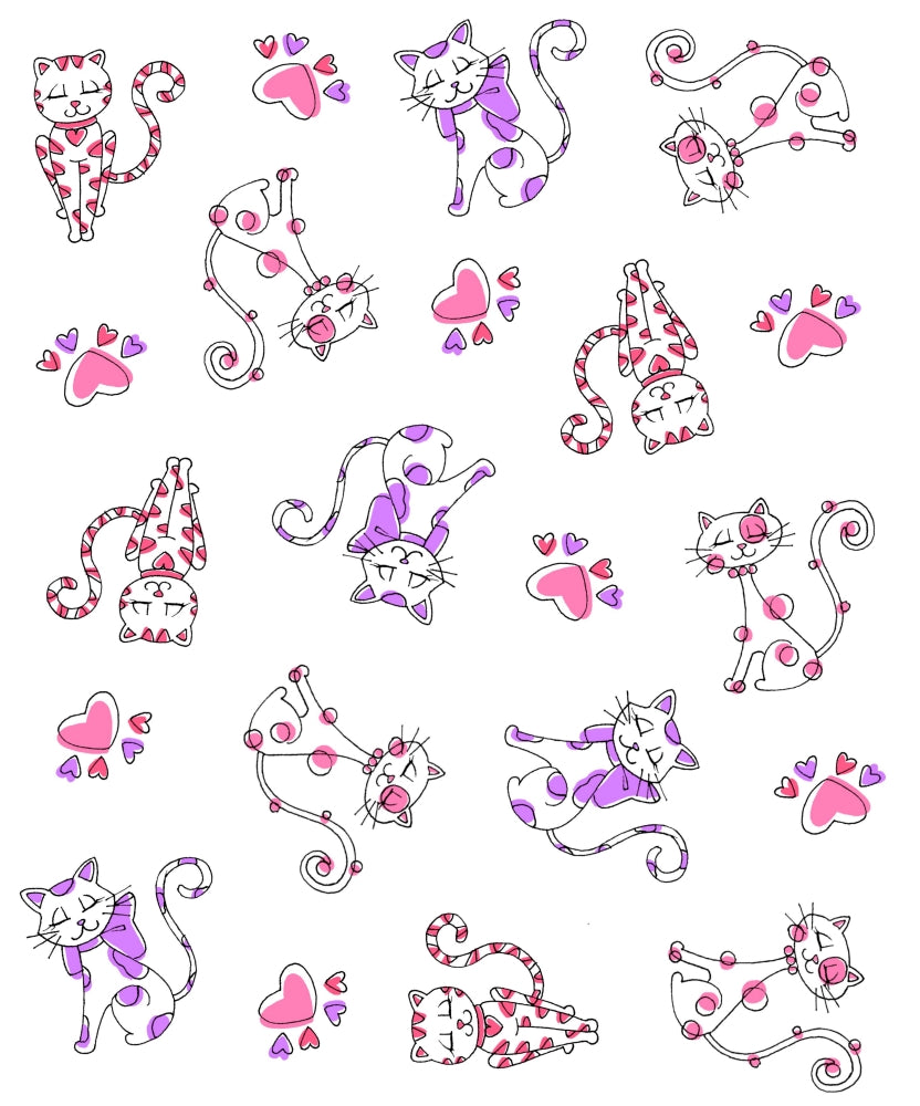 Cats Poster Print by Melissa Corsari featuring playful felines.