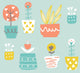 Plants Square Poster Print by Melissa Corsari showcasing vibrant foliage.